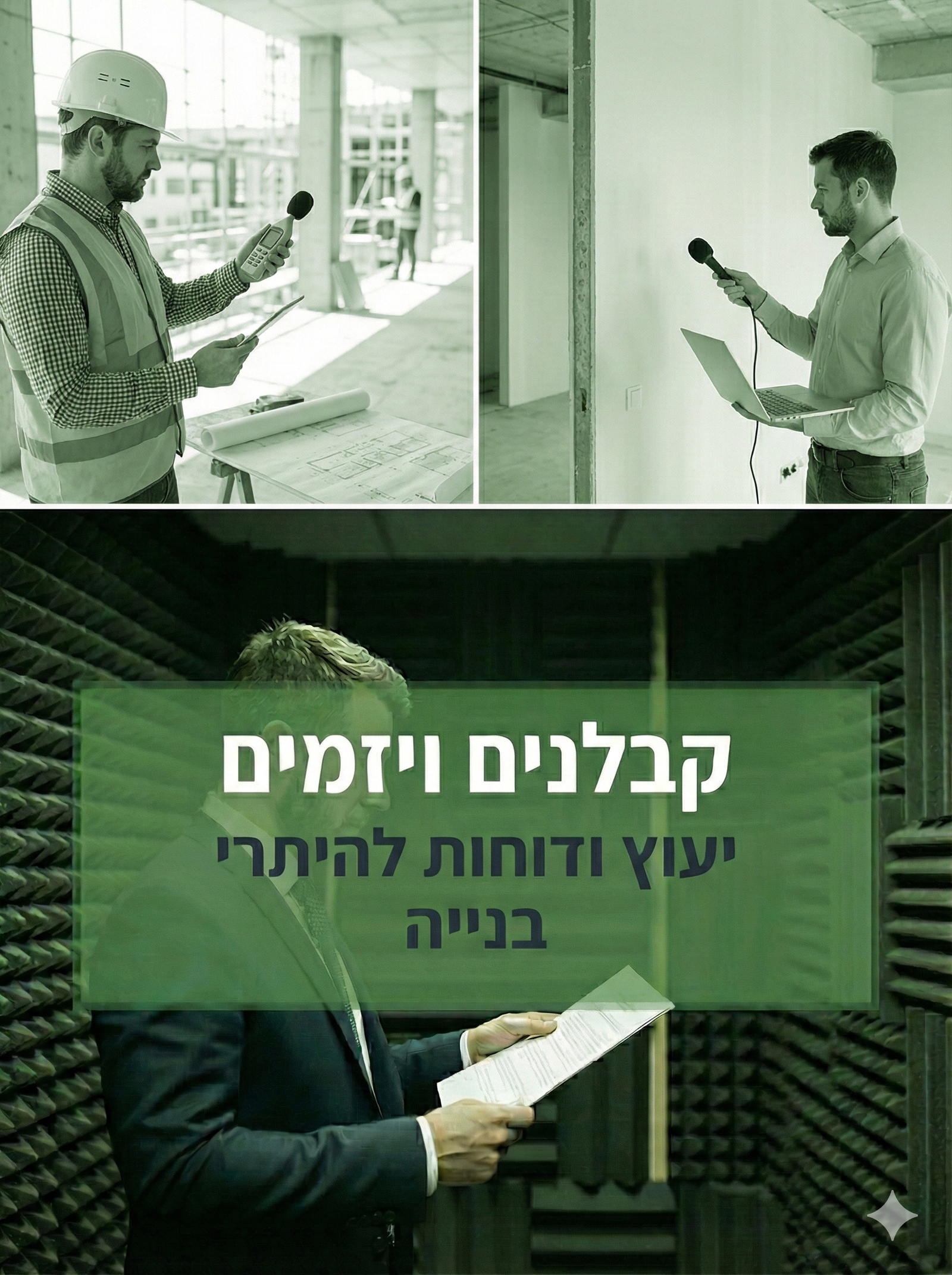 ייעוץ אקוסטי לקבלנים ויזמים - היתרי בנייה ופיקוח